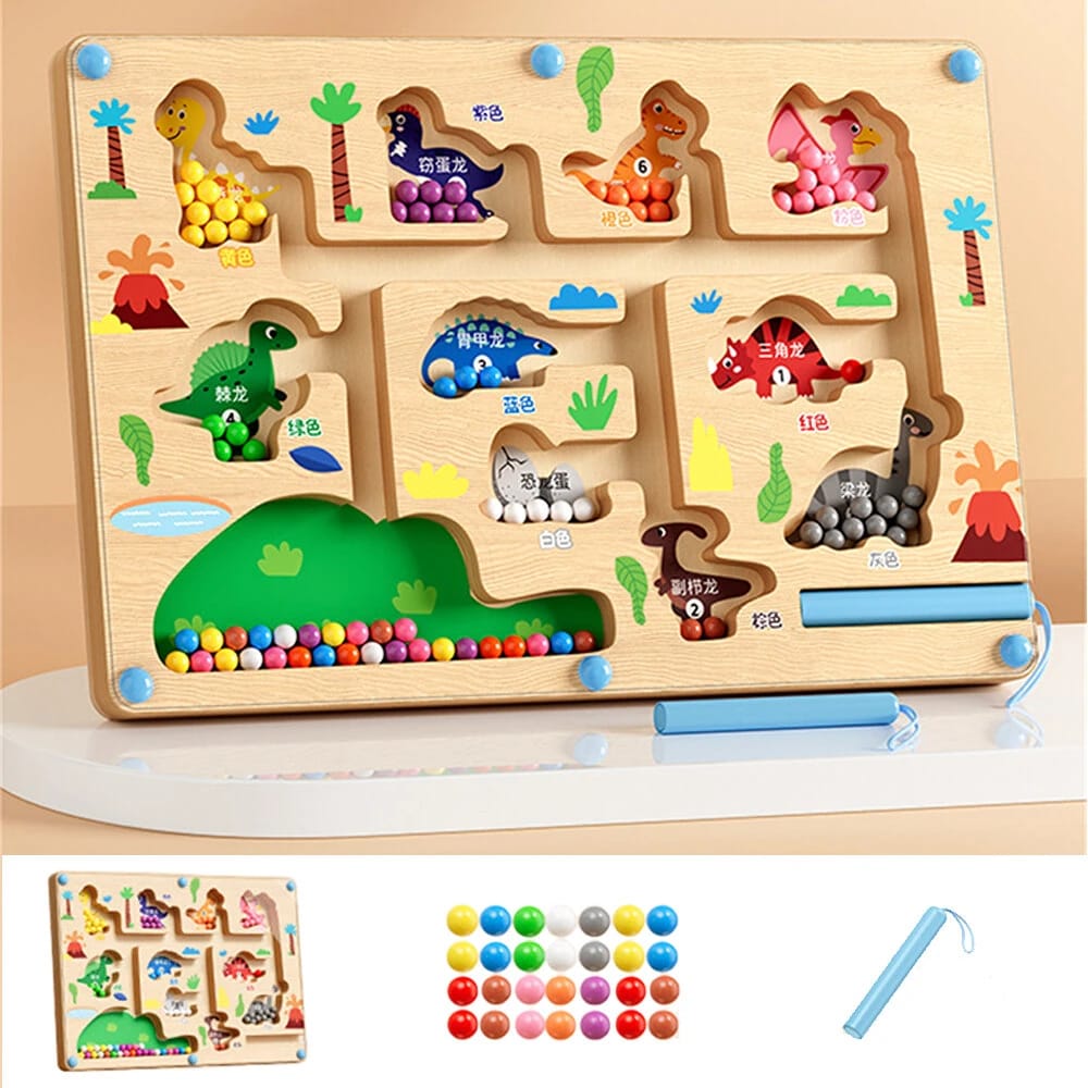 Colorful Magnetic Maze Board Montessori Toy