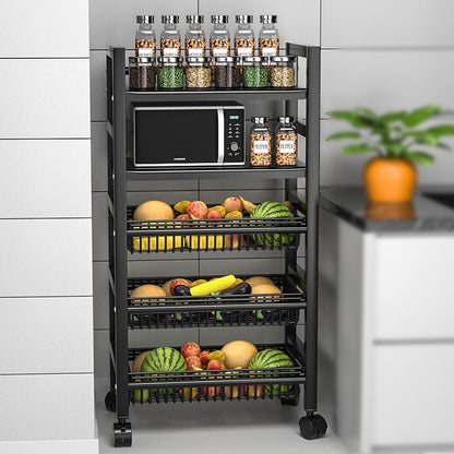 Metallic kitchen rack