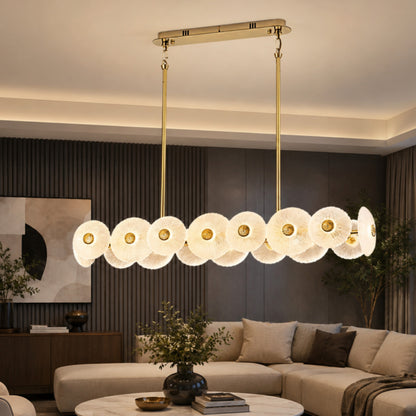 Linear Petal Chandelier Light