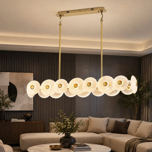 Linear Petal Chandelier Light