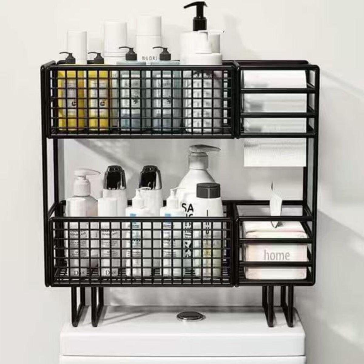 Double Layer Over the Toilet Storage Rack