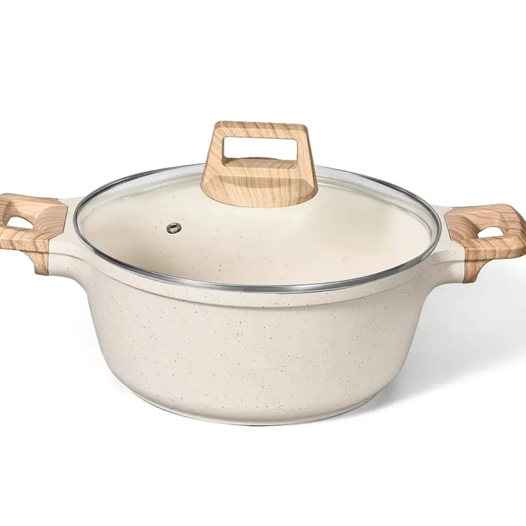 Non-stick kitchen cookware stone pot set