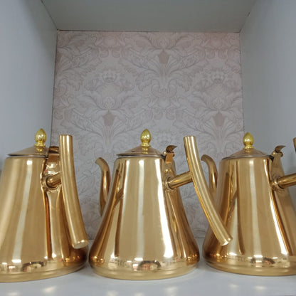 2 Ltrs Gold Stainless Steel Tea Kettle with Infuser