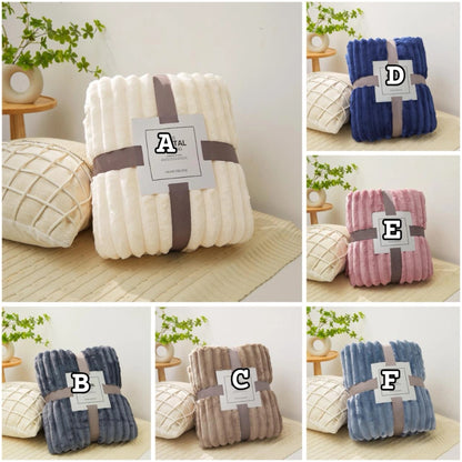 Fluffy Coral Velvet Thickened Warm Plush Blanket