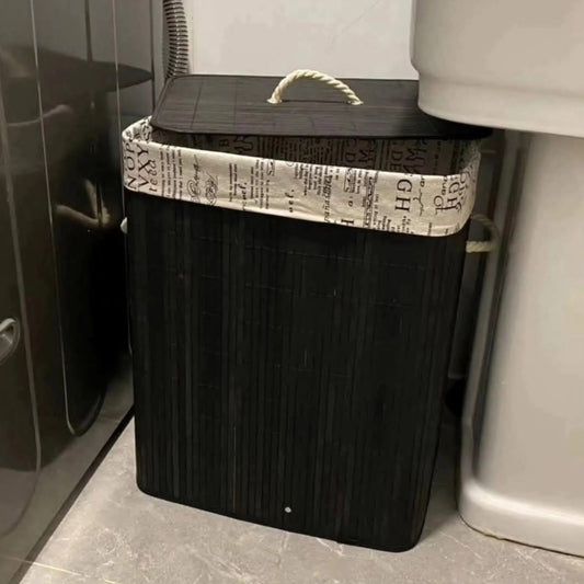 Black Laundry Basket 