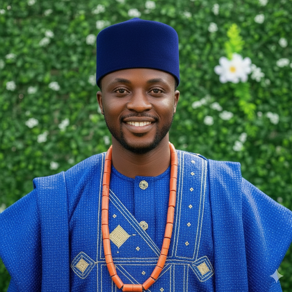 Traditional Navy Blue Oga Hat