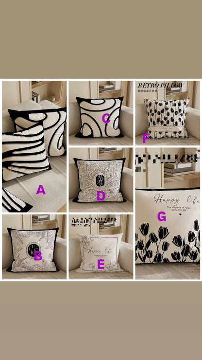 Luxury abstract art cushion