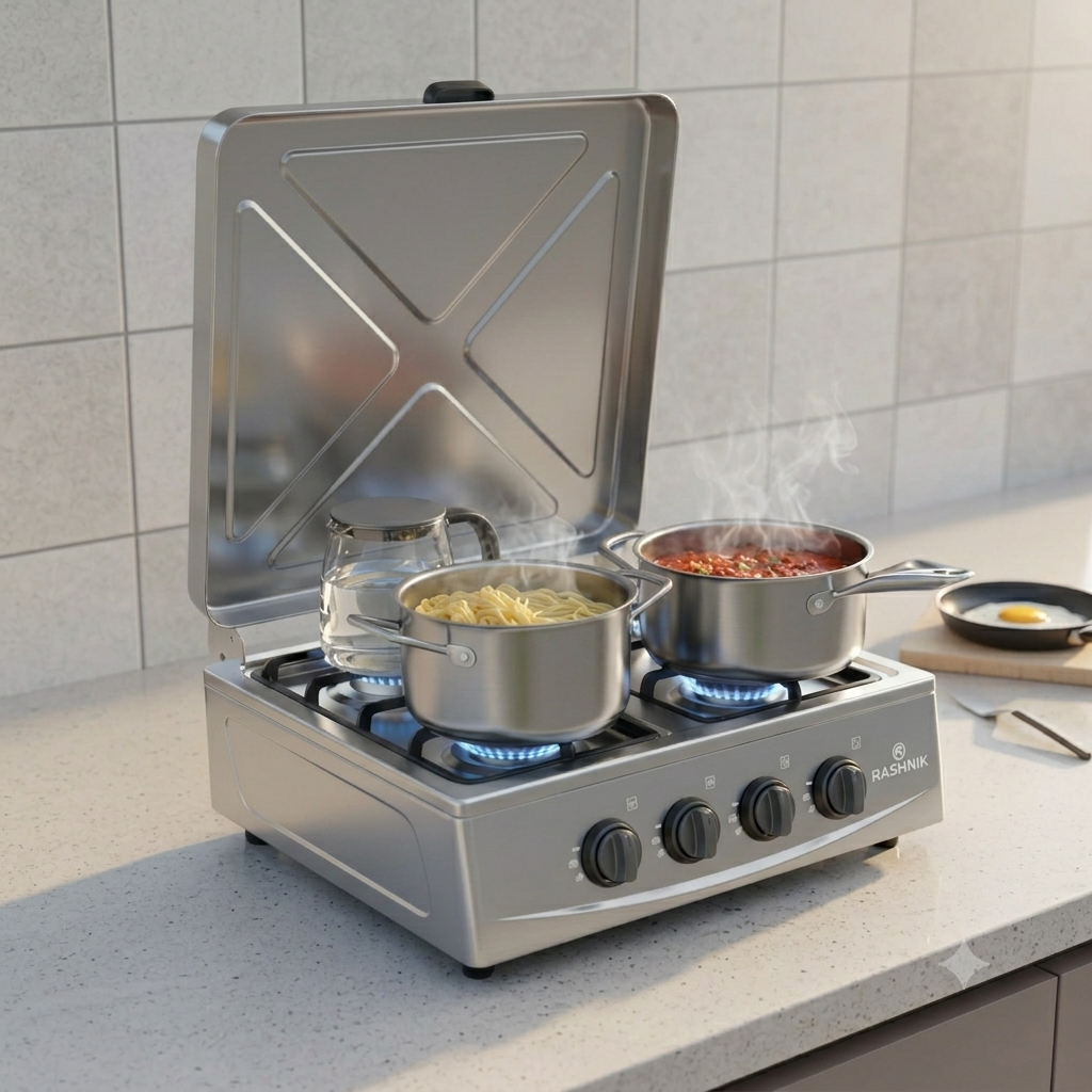 Rashnik 4 Burner Deluxe Gas Stove RN4086