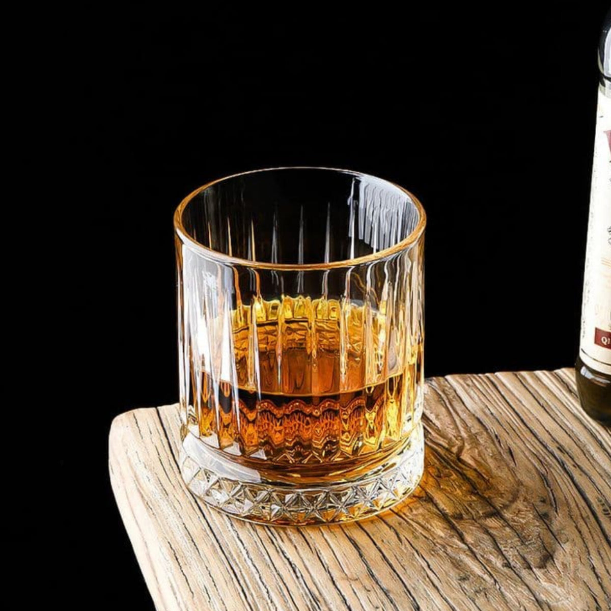 6Pcs 225ml Stripped Whiskey Glasses