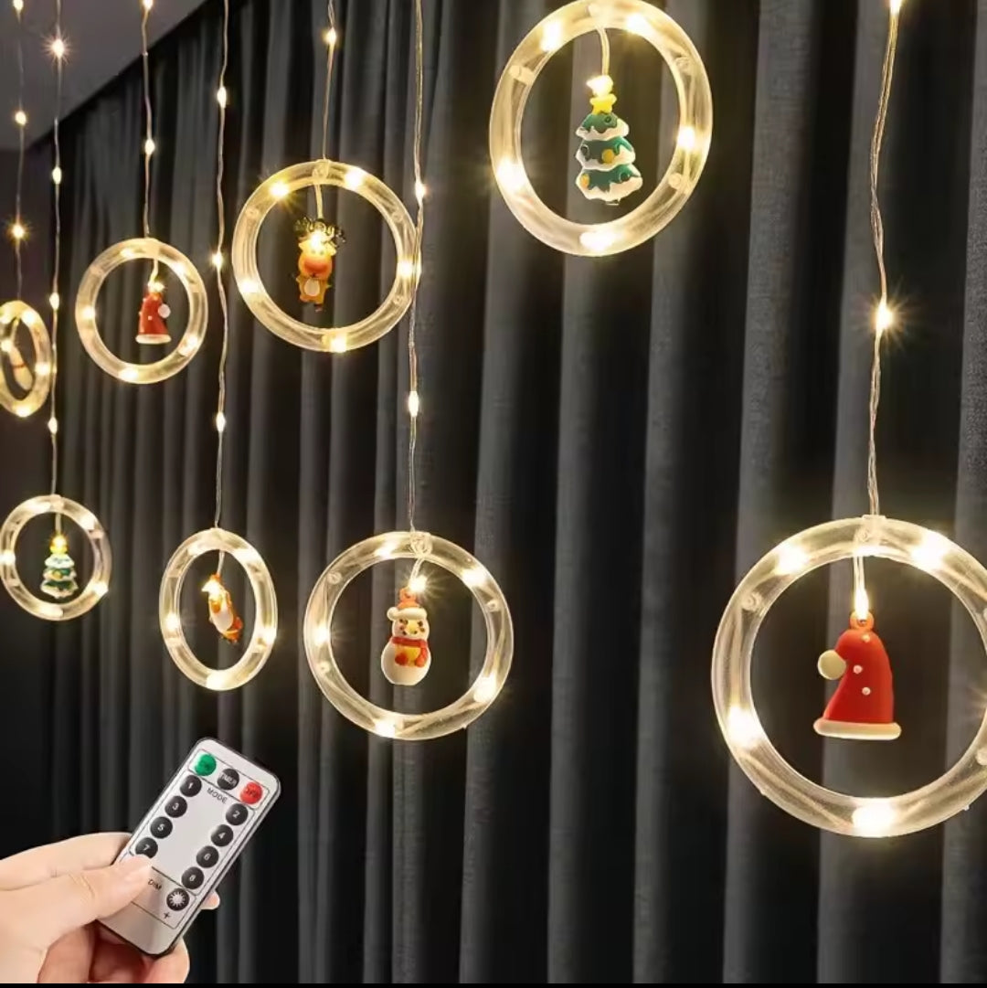 3M LED USB Christmas String Lights | Pendant Lamp Snowman Star Tree Garland with Remote