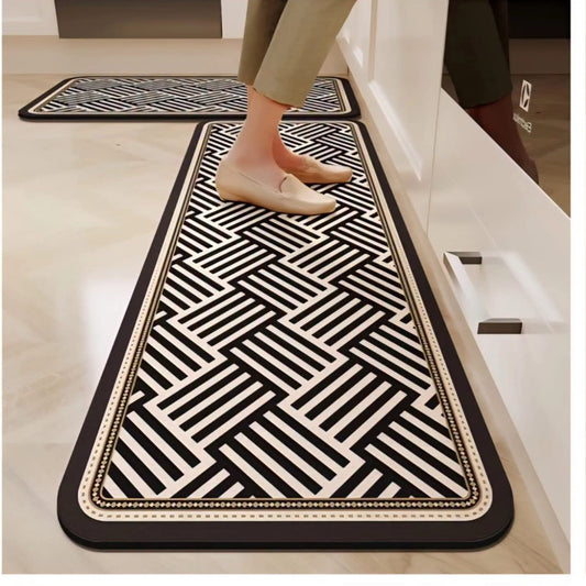2Pcs set Rubber bottom Antislip Kitchen Mats