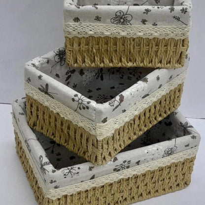 Handmade Rattan Storage Baskets