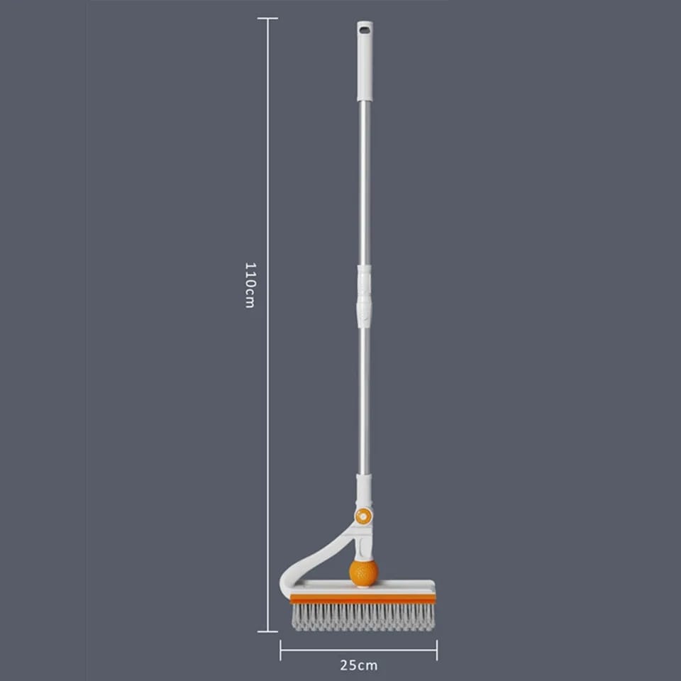 3  in 1 V Shaped scrubbing brush with squeegee mop