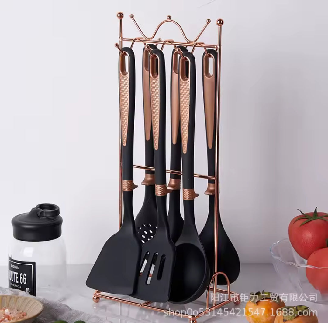 7Pcs silicon  spoon set