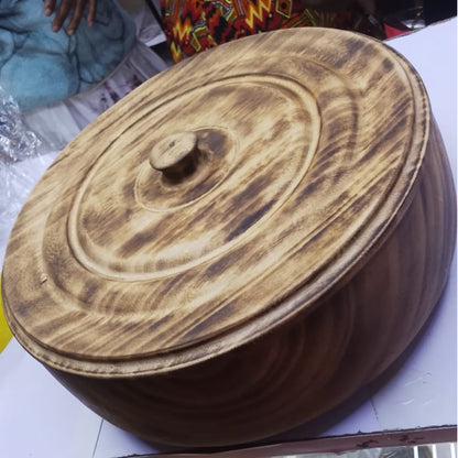 Wooden Eco Friendly Chapati Hotpot with Lid