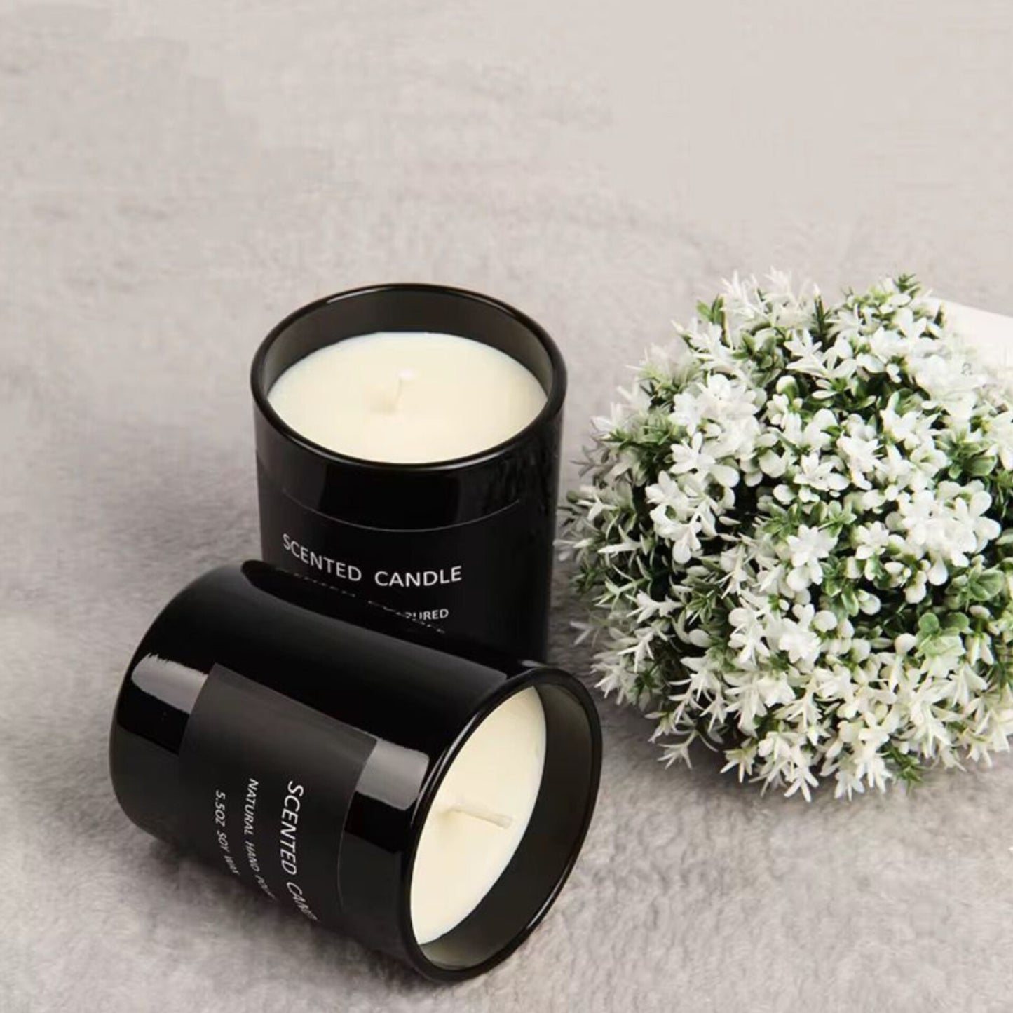 Soy wax Scented candle in glass jar