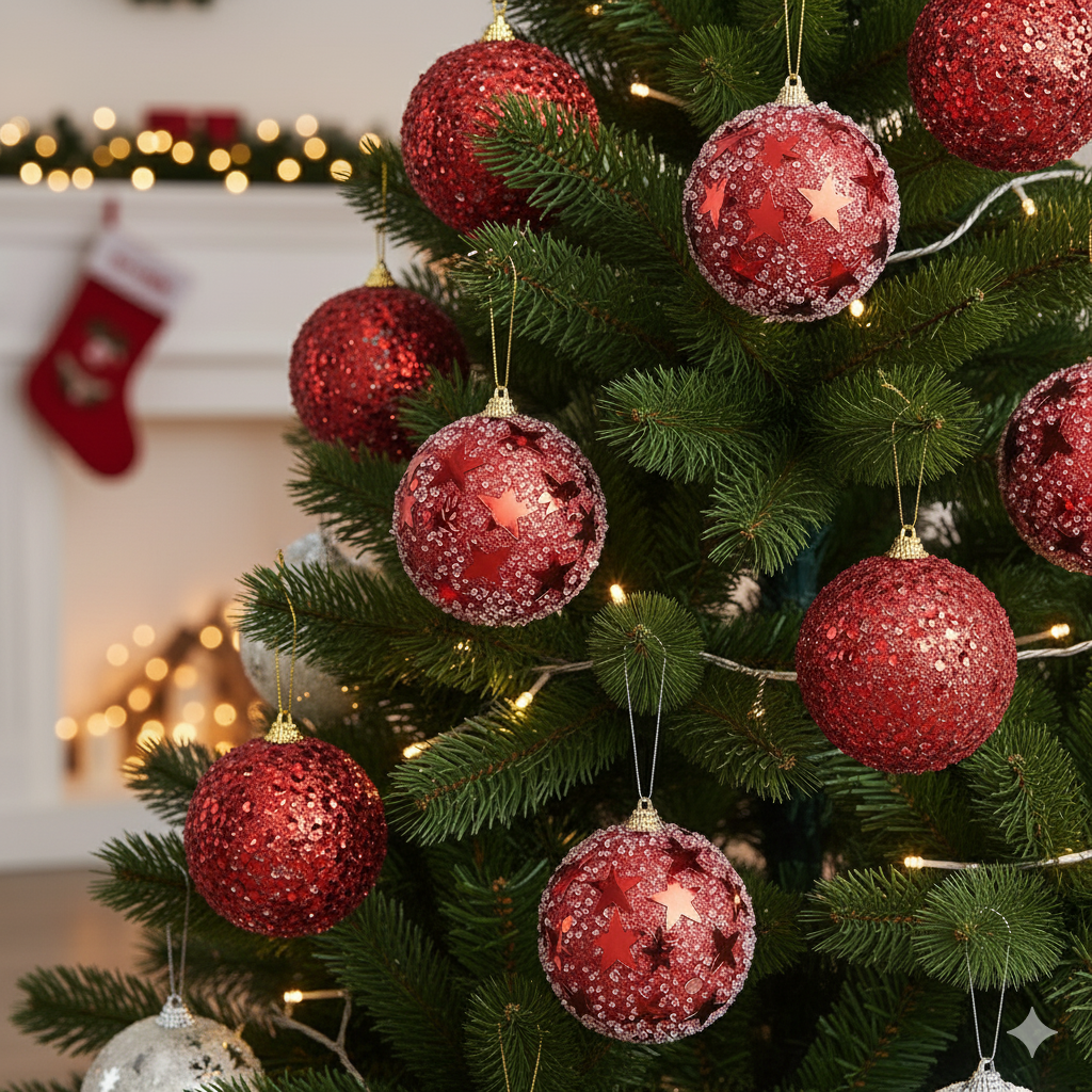 9pcs set high quality christmas ball