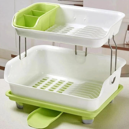 2 Tier Plastic dish rack