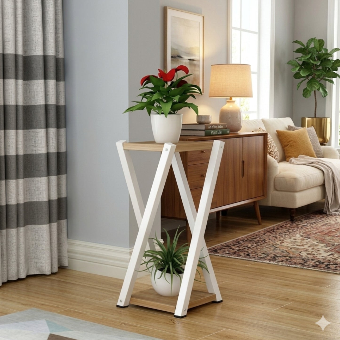 Wooden Flower Stand Gha