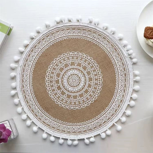 6 Piece Boho  Table Mats Set