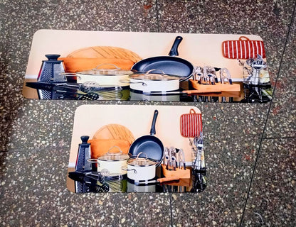 2pc kitchen absorbent mat