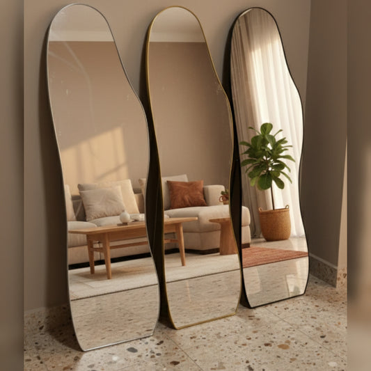 Unbreakable irregular mirror 