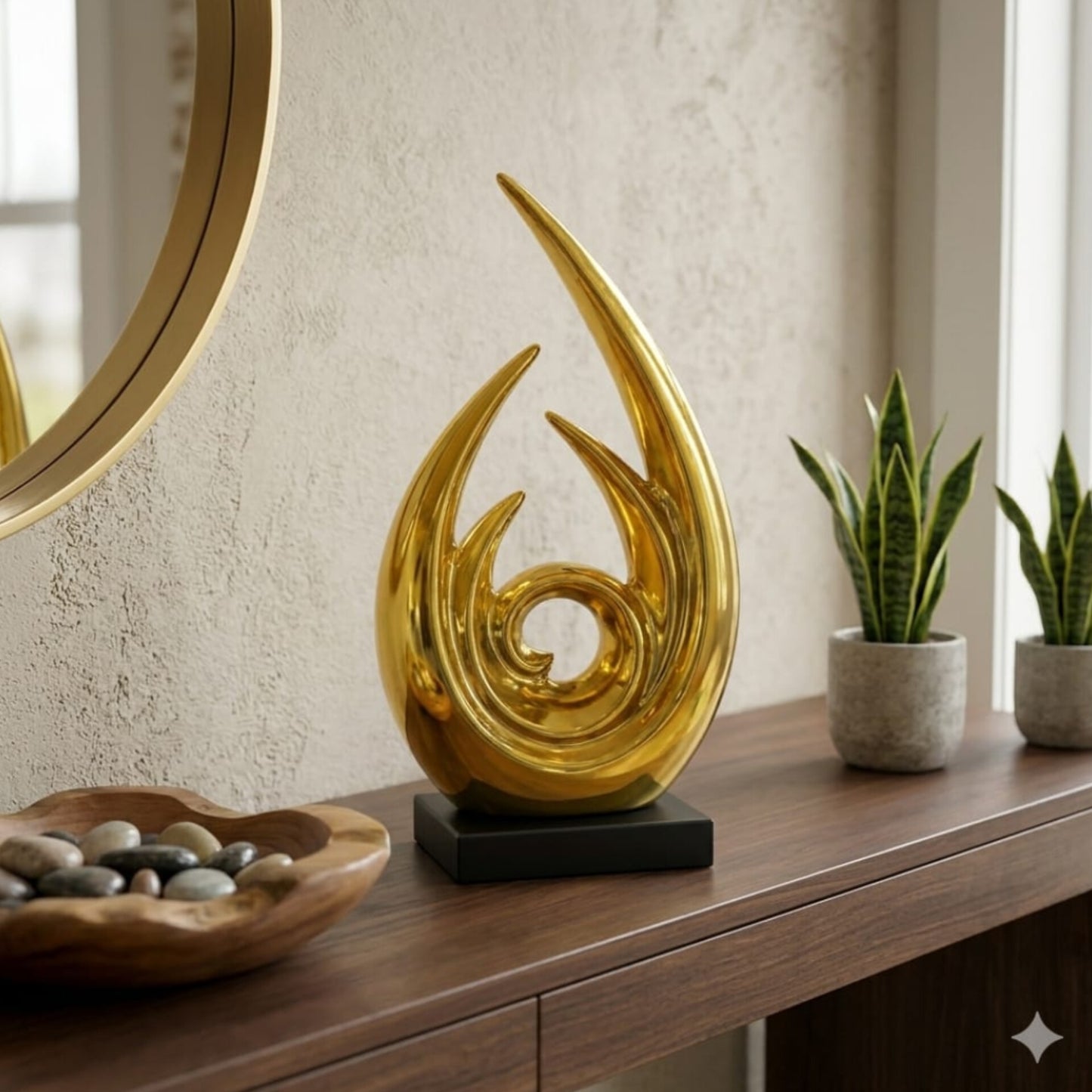 Big Size Ceramic Abstract Art Statue Decor Sculpture Figurine