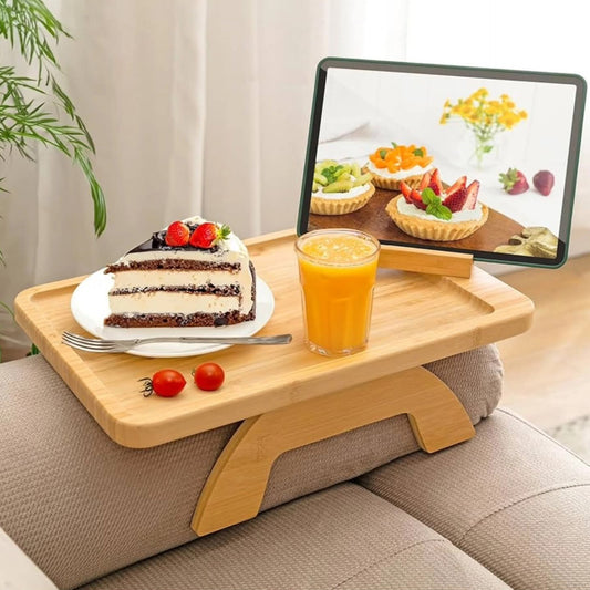 Foldable Wooden sofa armrest tray