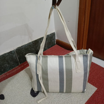 Stripped Tote bag