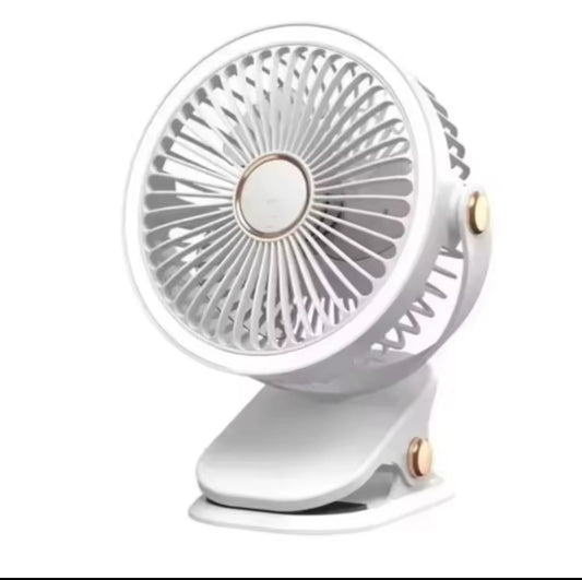 Solar rechargeable desk fan