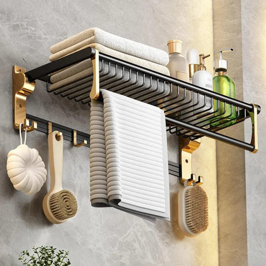 Bathroom towel rack