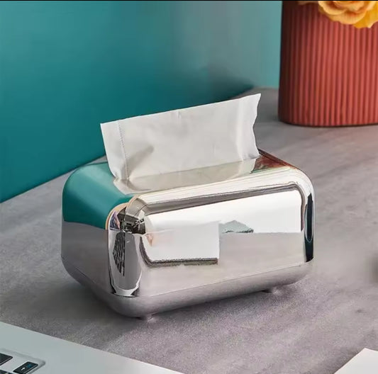 Metallic serviette holder