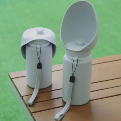 Portable Feeding Water Bottle with Collapsible Bowl