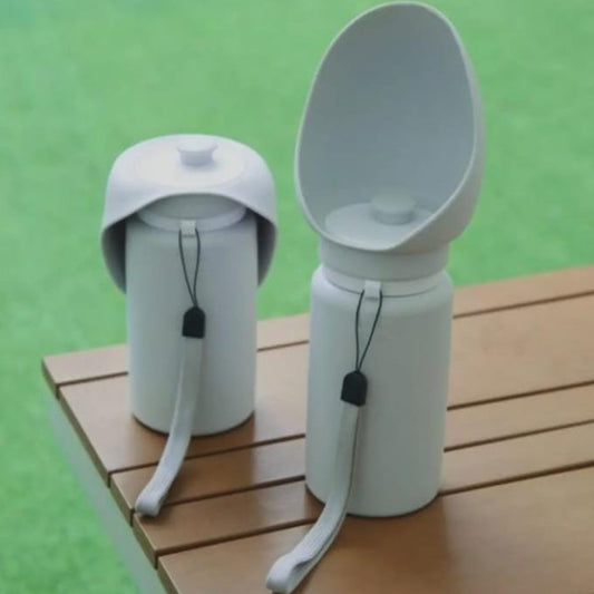 Portable Feeding Water Bottle with Collapsible Bowl
