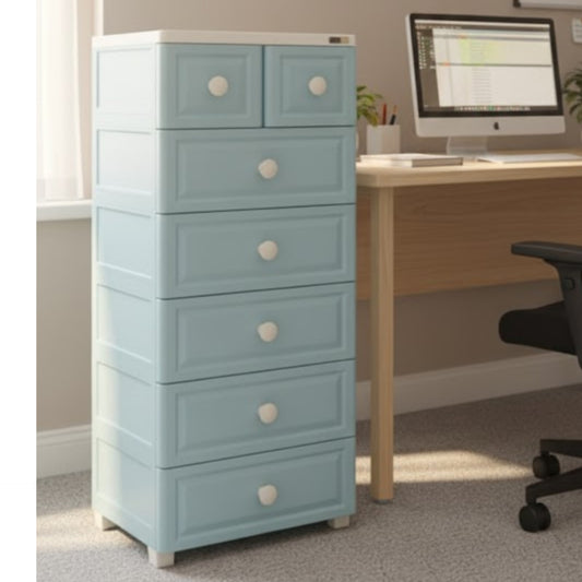 Blue storage cabinet