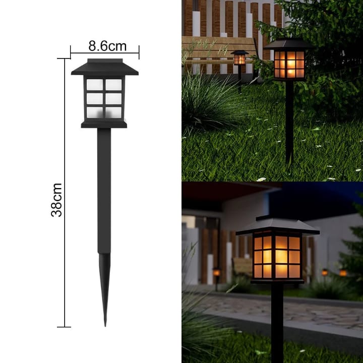 6Pc Waterproof Solar Garden Path Lights