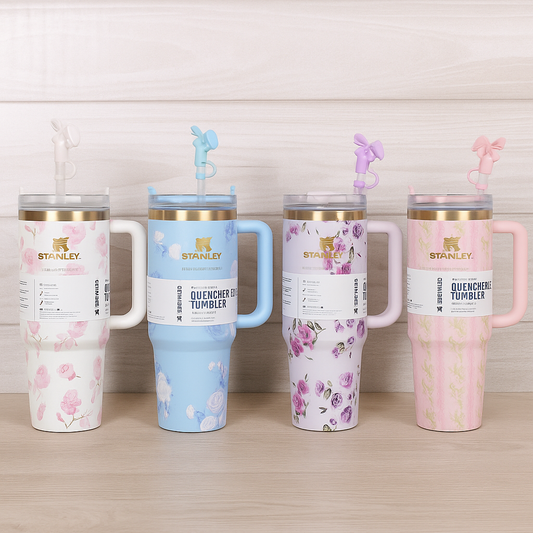 Floral stanley cups