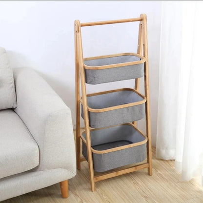 Foldable Bamboo Laundry Basket