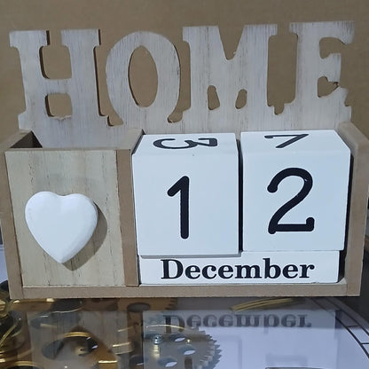 Rustic Wooden Perpetual Calendar