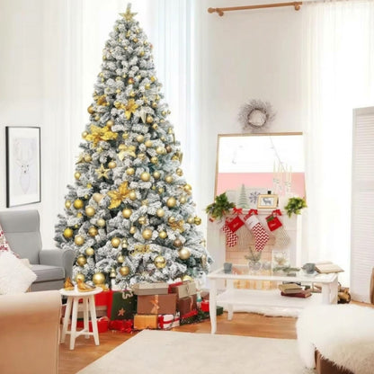 3000 Leaves Snow Flocked Christmas Tree
