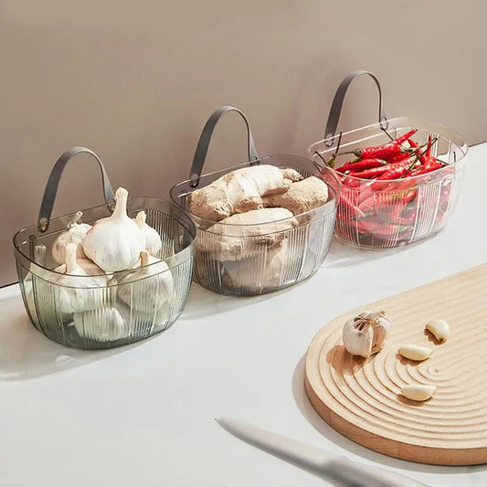 Wall-mounted storage basket