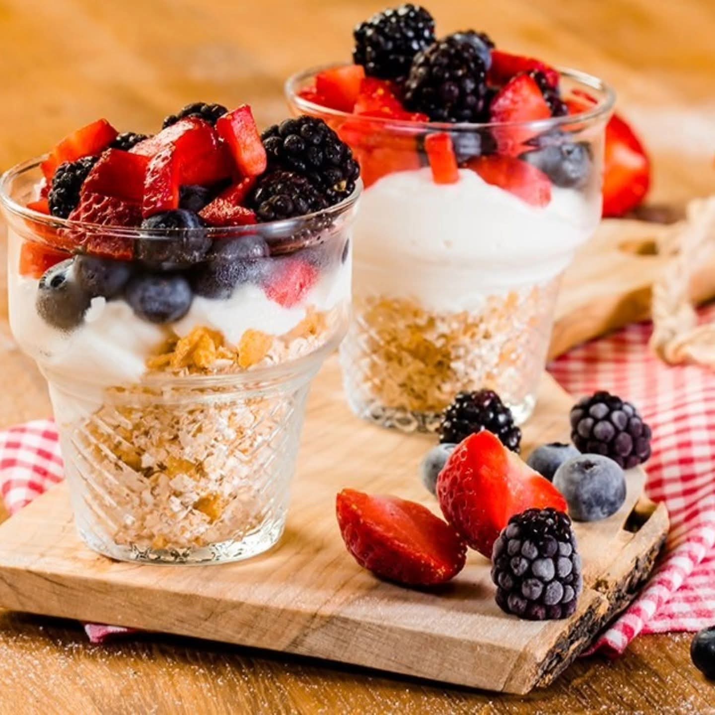 Set of 3 Ice Cream Cup Glasses