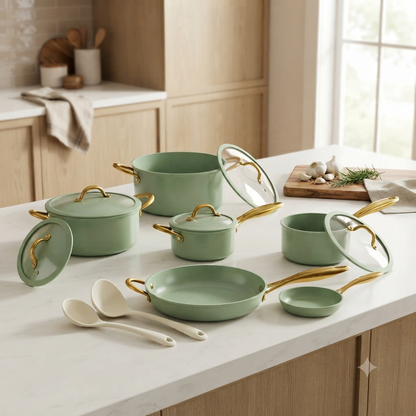 12pcs Ceramic Cookware Set