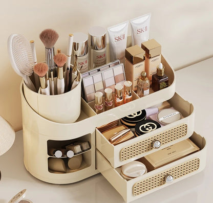 Makeup  Organizer with Rotating Brush Holder