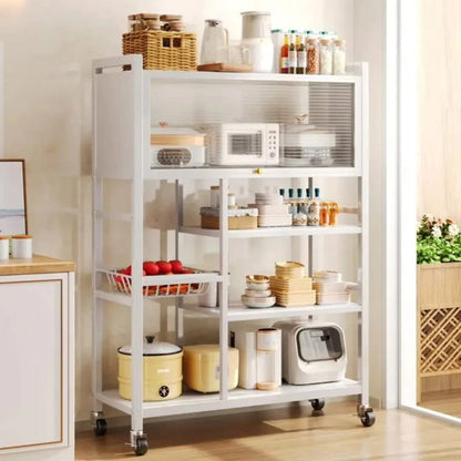 Heavy Duty Kitchen Cabinet Organizer Cart with Wheels