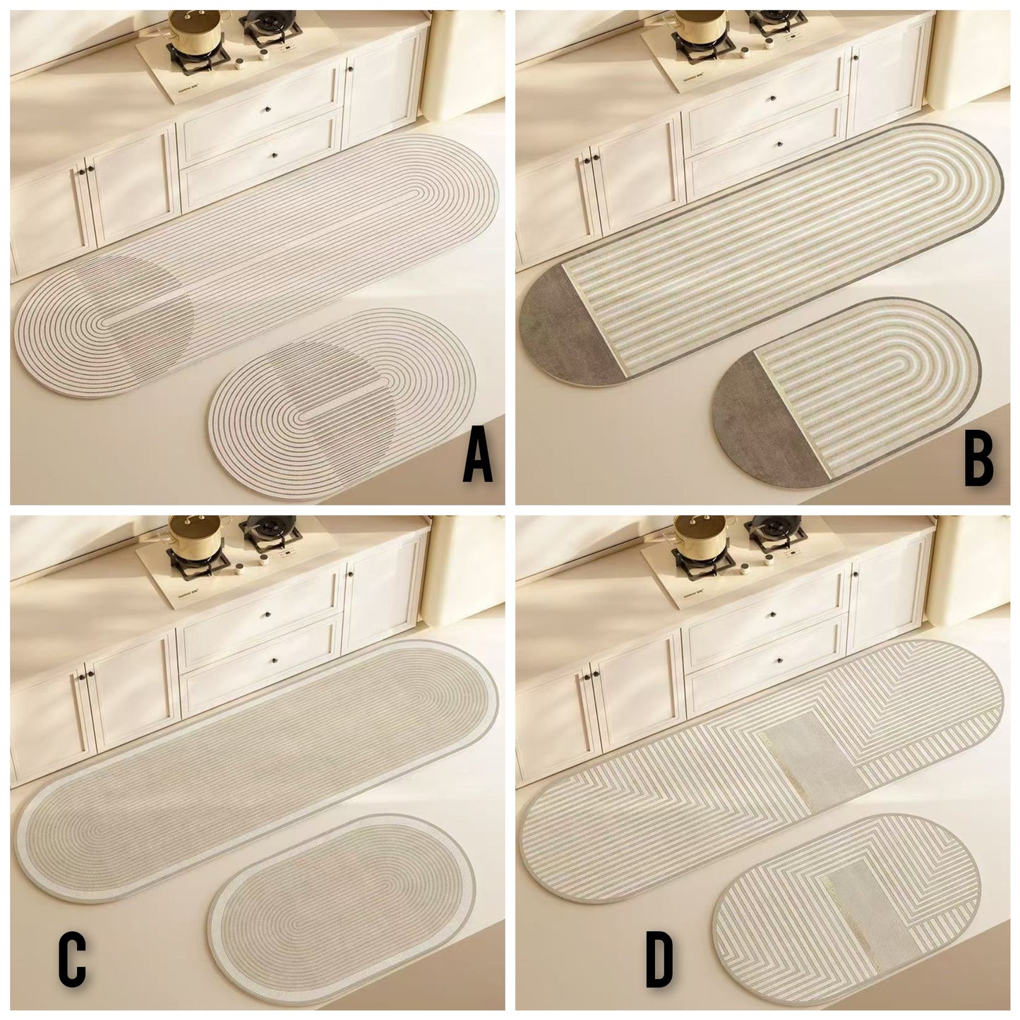 Leather kitchen anti-slip mats