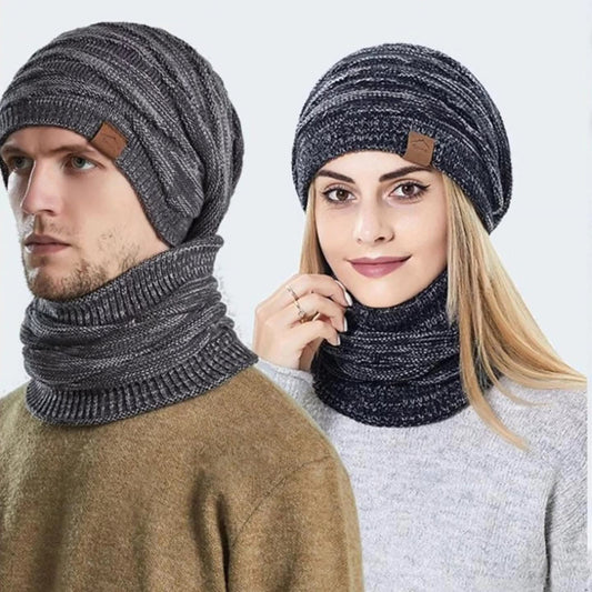 Adults Beanie Hat Scarf Set