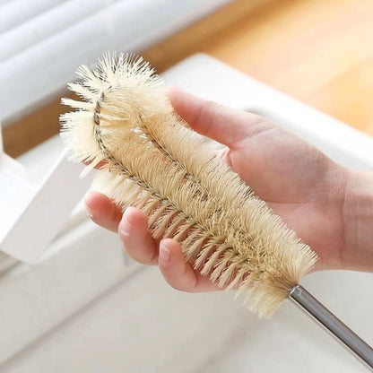 4pcs long wooden hand bottle Cleaning brushes