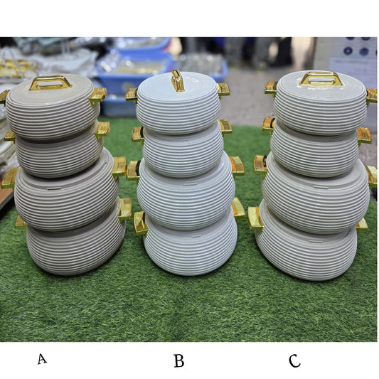 4Pc Thermal Hotpots Food Warmers Set