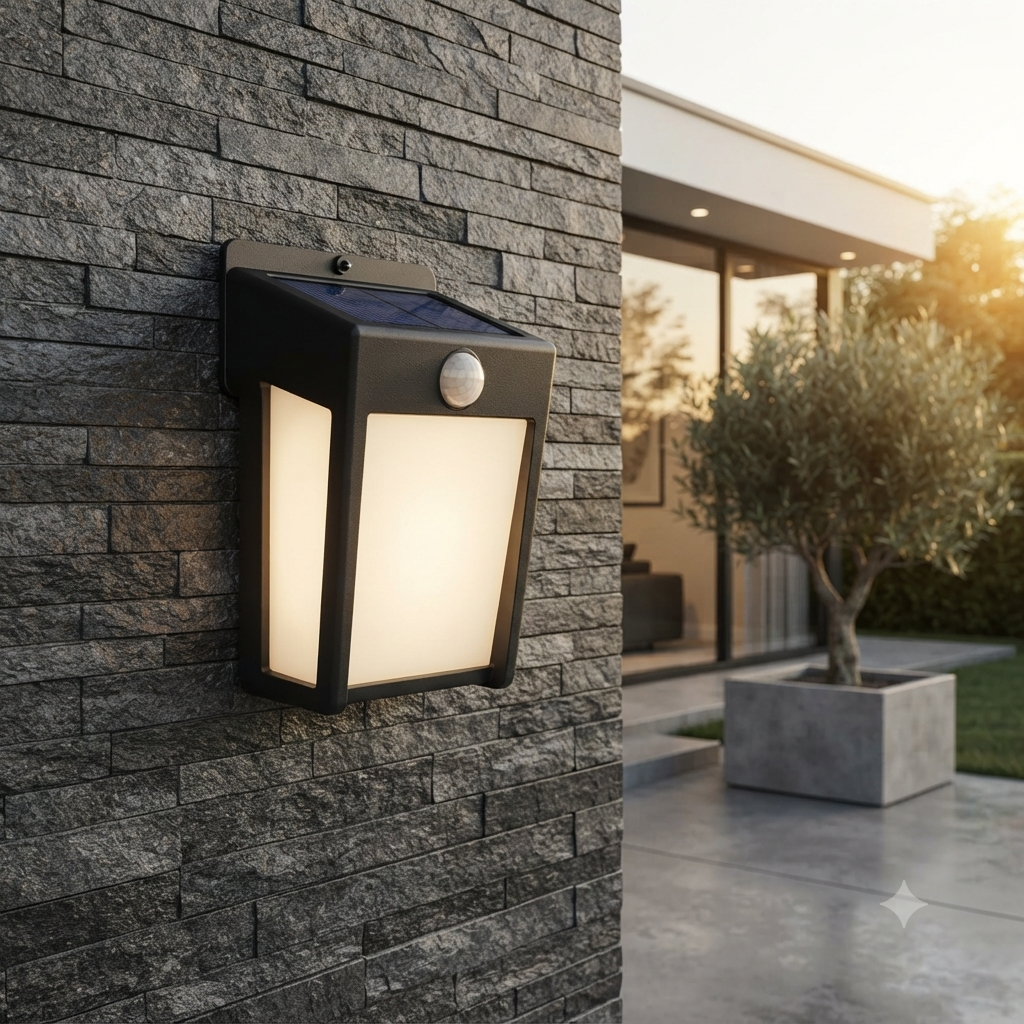 Philips LED Frosted Solar Wall Light 225Lumens Shroud SR-25188